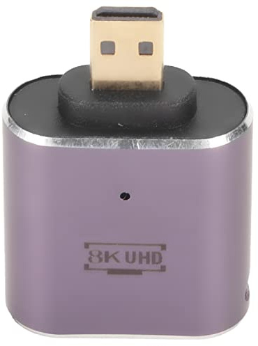 ciciglow HD Female to Micro HD Adapter, HDMI Female to Micro HDMI Adapter for Laptops, Camcorders, Cameras, DSLR, Tablets, Converter with LED Light Support 8K