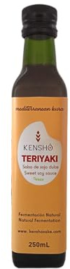 Kensho | Teriyaki | Salsa de soja | Dulce | Producto ecológico | Fermentación natural | Potenciador de sabor | Comida japonesa | 250ml