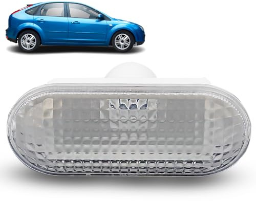 ROBUST Car Side Wing Indicator Repeater Light Lens Replacement Clear for Ford C-max 2007-2010 Focus Mk2 2005-2011 Fiesta 2001-2008 Fusion 2002-2012 1336185 4593010 4M5A13K309AA