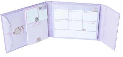 Grupo Erik Pusheen Moments Wochenplaner Haftnotizen Geschenke Einschulung | Notizzettel Block für To Do Liste Einkaufszettel - Undatierten Wochenplaner Notizblock Block Buch Kawaii Accessoires