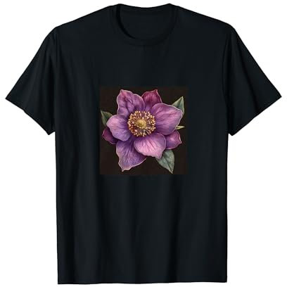 Motif floral hellébore T-Shirt