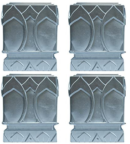Chapeau de clôture Capuchon de poteau de clôture 4 pièces, poteau de clôture galvanisé résistant aux intempéries/antirouille for clôture de terrasse ou de couloir(150x150mm)