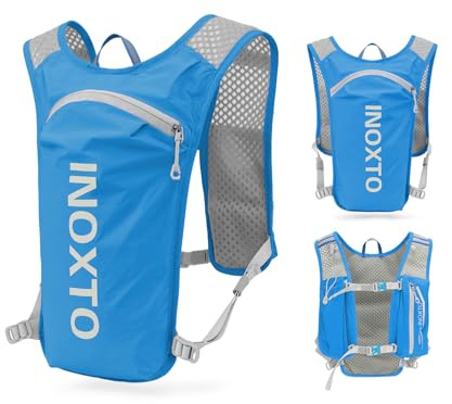 INOXTO Laufrucksack, 5L Leichter Trinkbeutel, geeignet für Outdoor-Wandern, Radwettbewerb, Bergsteiger-Trinkweste, Rucksack, Herren und Damen