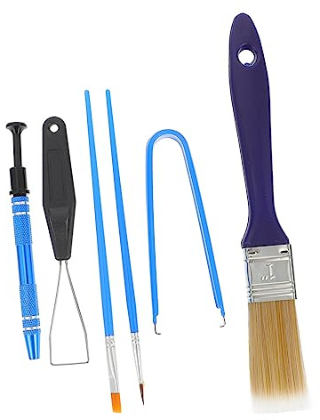 HOMSFOU Set 1 Extractor Teclas Teclado Mecánico Cepillo Limpieza y Pinzas para Quitar Tapas