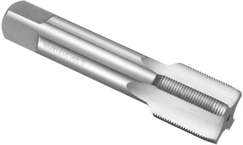 sourcing map HSS6542 Taraud manuel M34 x 1,5 H2 Filetage métrique Taraud Droit Vis Taraud Outil de filetage en acier rapide