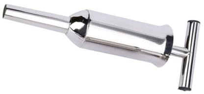 FUNNETOYU Kit Poussoir Saucisse Manuel Acier Inoxydable Grand Format Tube Farce Viande pour Préparation Maison Outil Remplissage Viande Sûr et