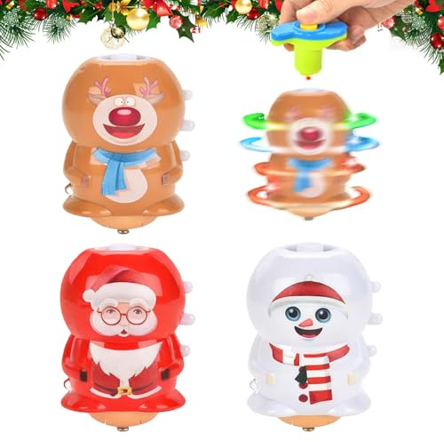 SPERMUOY Weihnachtsgeschenke kleinigkeiten,3 Stück Leuchtendes Spielzeug weihnachten Aufziehspielzeug Für Ab 3 4 5 6 7 Jahre Junge Mädchen Weihnachts Geschenke