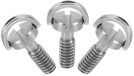 WATIIFUFU 3 pezzi Viti per Fotocamera in Acciaio Inossidabile con Anello D Girevole per Montaggio Rapido su Cavalletto e Piastra Sgancio Rapido