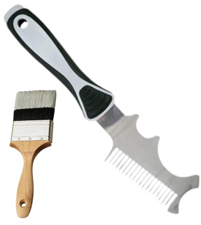 ZHUMCCY Peigne Pour Brosses À Peinture - Fournitures De Réparation Multifonctionnelles,Outil de Nettoyage pour Rouleaux à Peinture,Pour Peintres Entrepreneurs Hommes Femmes