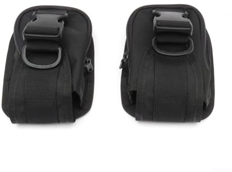 1 par de bolsillos extra para cinturón de peso de buceo esenciales para tu equipo de buceo (negro)