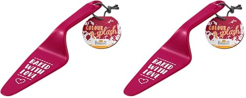 Birkmann, Colour Kitchen Tortenheber mit Spruch, Granita, 26 x 6 cm, Kunststoff, spülmaschinengeeignet, 429758 (Packung mit 2)