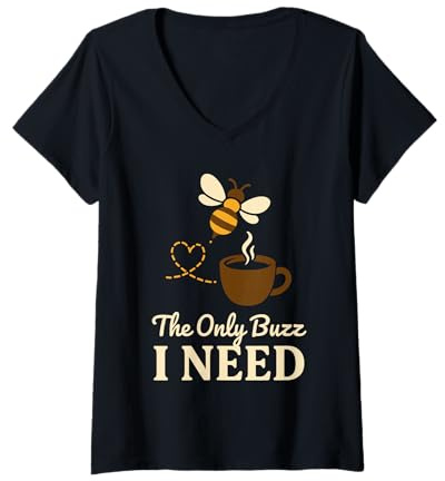 Donna Camicia da Apicoltore introverso per Hobby Divertente Regalo Alveare Silenzioso Maglietta con Collo a V