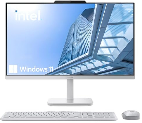 Lenovo IdeaCentre Everyday Tasks 24 Full HD All-in-One Desktop Computer • Office 365 for The Web • Intel 4-Cores • 512GB SSD • 16GB RAM • Business AIO • Wireless Keyboard & Mouse • HDMI • Windows 11