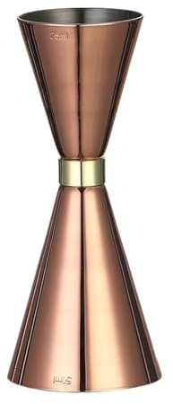 Dosatore Cocktail Jigger Cocktail Bar in acciaio inossidabile Misure Strumenti da bar Accessori(RingCopper 25 50ml)