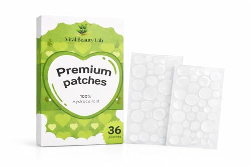 Vital Beauty Parches Hidrocoloides Tipo Pimple Patch Inspirado en Productos Coreanos Faciales Skincare - Parches Hidrocoloides Acne Corporal de Korean Beauty