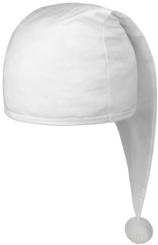 Hutshopping Baumwollmütze Zipfelmütze Schlafmütze Zwergenmütze Zwerge (One Size - weiß)