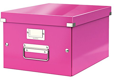 Leitz WOW Click and Store Förvaringsbox, A4, rosa, 60440023