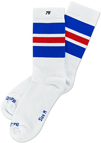 Spirit of 76 Herren & Damen Retro Socken mit Streifen