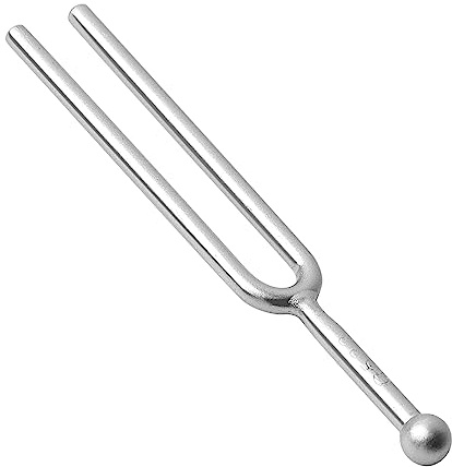 sourcing map Stimmgabel Musik Instrument 523 Hz Gitarre C Tune Stimmgabel für Musical Standard-Instrumente Violine Gitarren Tuner Geräte, Silber