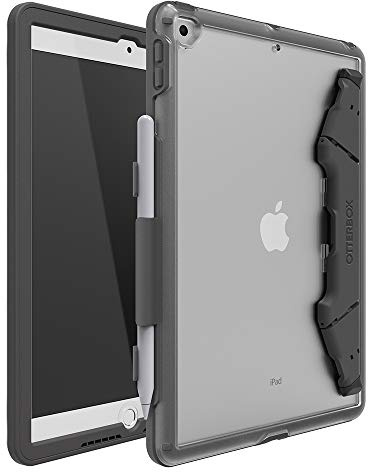 OtterBox Unlimited Folio Hülle für iPad 10.2 Zoll (9. 8. 7. Gen), Grau | Für iPad 10.2 (2021/2020/2019), sturzsichere Folio-Schutzhülle mit Displayschutz, Keine Einzelhandelsverpackung