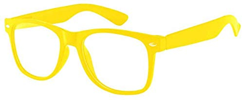 Boolavard Polarisierte Sonnenbrille für Herren und Damen, Retro-Sonnenbrille für Herren, UV400-Schutz (Transparentes Gelb)