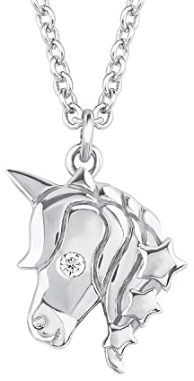 s.Oliver 925 Sterling Silber Mädchen Kinder Schmuck, mit Zirkonia synth., Motiv, Kommt in Schmuck Geschenk Box