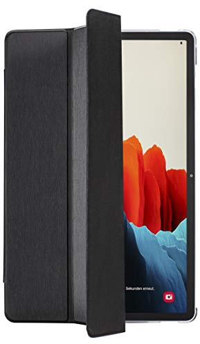 Hama Hülle für Samsung Galaxy Tab S7 11 Zoll und S-Pen (aufklappbares Tablet-Case, Schutzhülle mit Standfunktion, transparente Rückseite, magnetisches Cover mit Auto Wake/Sleep) schwarz, 00188457