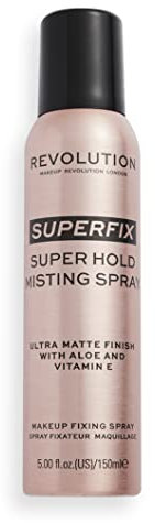 Makeup Revolution, Super Fix Misting Spray, Spray Fissante per Makeup, Finish Opaco, Lunga Tenuta, Arricchito con Vitamina E, 150ml