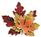 VASANA Mode Maple Leaf Broche en métal Rouge Jaune Orange Feuille d'érable Badge Unisexe pour sac à dos Vêtements