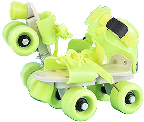 MHXZKHL Rollschuhe Kinder Mädchen, Verstellbare Größe 18~23cm Rollschuhe Für Kinder Jungen, Rollerskates-Schuhe Für 2~6 Jahre,Orange-18~23CM-ABS
