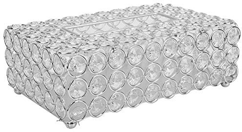 ANKROYU Taschentuchbox, Rechteckig, Künstlicher Kristall, Taschentuchbox Set, Taschentuch Organizer, Taschentuch Aufbewahrungsbox, Taschentuch Organizer(ZU)