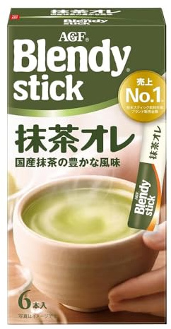 Ajinomoto AGF Blendy Stick Japanese Matcha Au Lait 6 Sachets 60g