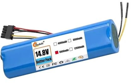 Batería de 14,4 V y 12800mAh, Compatible con CECOTEC Conga,3090, 3091, 3092, 1690, 1890, 2090, 2290, batería de Robot Aspirador(9800mAh)