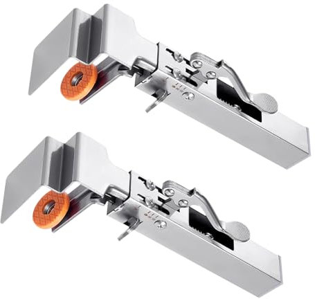 Drawer Front Installation Clamp, Stainless Steel Drawer Fixing Clamp with Screwdriver, Universal Drawer Front Panel Fixing Clips Cabinet Hardware Jig for Household Cabinet Drawer