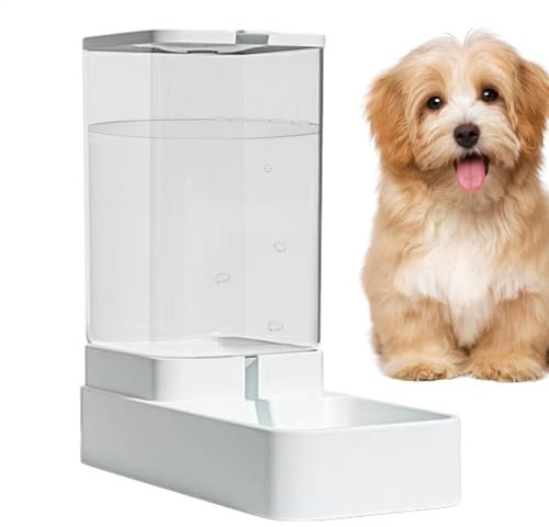 Kattmatautomat – automatisk gravitys husdjursmatningsskål, 3,8 L hund katt vattendispenser | kapacitet gravitys matare, automatisk husdjursmat och vattenmatare, husdjursskål för, hundar