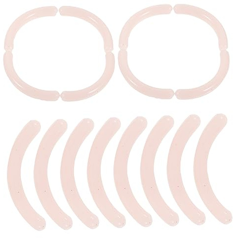 Healvian Nachfüllpads Sanfte und Sichere Gummipads aus Silikongel 16 Stück für Wimpernzangen in Rosa für Präzises Wimpernformen im Täglichen Make Up Gebrauch