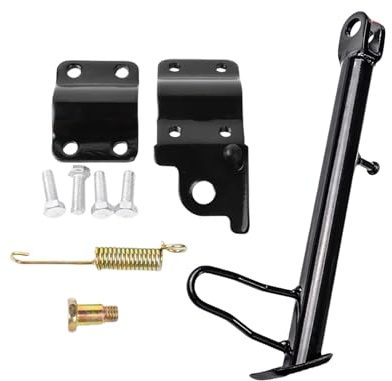 SHYYOULQE Ersatz-Seitenständer Motorrad-Modifikation Kickstand mit Montagezubehör 14-24cm Motorrad-Kickstand Höhenverstellbarer Ständer