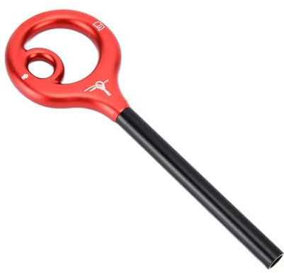 PANFHGFG Aluminum Alloy Figure Belay Device Abseiling Downhill Equipment Accessory 9 Shape Rigging Descender for Rock Climbing Climbing Descender