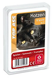 ASS Altenburger 22571993 - Top Ass Katzen, Kartenspiel - Trumpf und Quartett