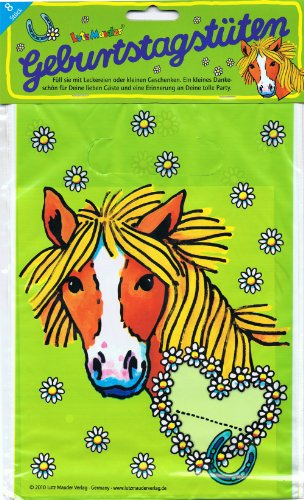 Geburtstagstüten/Partytüten * Pferde und Ponys * von LUTZ MAUDER // 10102 // Kindergeburtstag Kinder Geburtstag Party Feier Mitgebsel Geschenktüte Tüte Pony