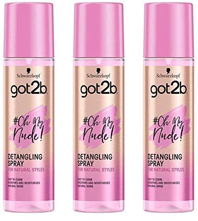 got2b Durchkämm-Spray natürlich Nude! Entwirrer, 3er Pack(3 x 200 milliliters)