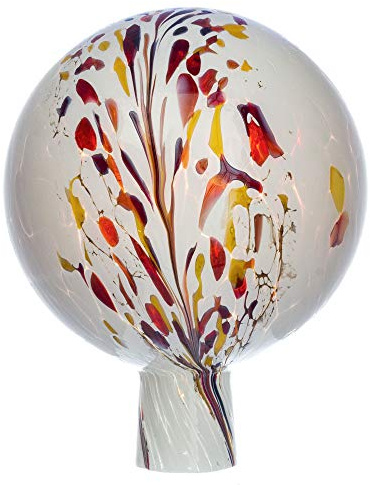 Marolin rosenkula för trädgård/trädgårdsboll (15 cm diameter | vit – melerad)