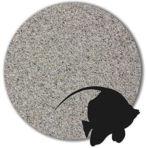 Anbobo 12.5 kg Aquariumsand Aquariumkies Aquariensand hellgrau große Auswahl 10 Körnungen (0,5-1,0 mm)