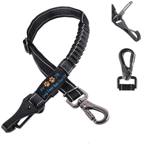 Hunde Sicherheitsgurt Auto, Hundegurt Fürs Auto, 3-In-1hundegurt Auto Kofferraum, Mit Elastischer RuckdäMpfung, LäNgenverstellbar, FüR Alle Hunderassen & Autotypen.