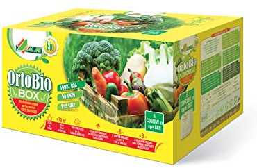 AL.FE ORTOBIO Box all'Interno 6 CONCIMI Naturali. Ideale per Coltivare l'orto in Modo Biologico. Facile da Utilizzare. Contiene Tutte Le Informazioni per garantire I Migliori Risultati, Multicolor