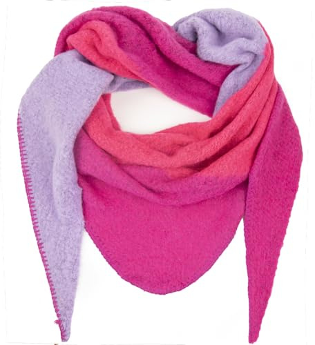 Gloop Damen XXL Strick Dreieck Schal Poncho Halstuch Dreieckstuch Musselin Kuscheliger Ohne Kratze an Haut
