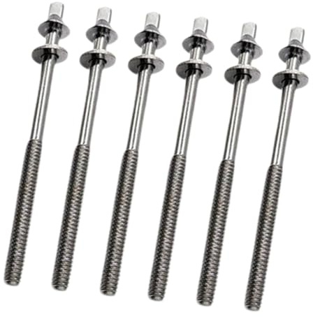 Amagogo 6x Trommel Spannstangen Trommel Lug Befestigungsschrauben 5mm Trommel Lug Bolzen Trommel Set Schrauben für Jazz Drums Snare Drums Bauen Zubehör, M5x100mm