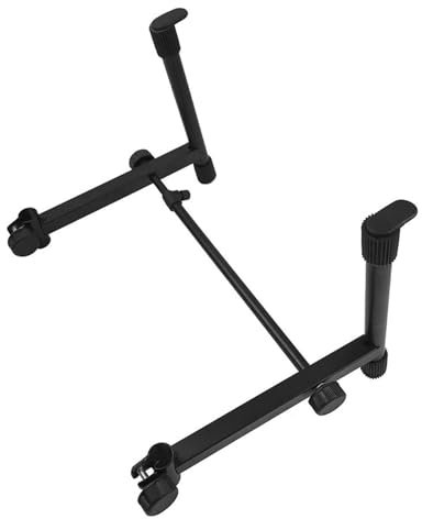Nubamzy Klavier-Keyboard-Ständer, verstellbarer X-förmiger Keyboard-Ständer, stabiler Notenhalter, doppellagiges Musikinstrument-Zubehör für Heimstudio