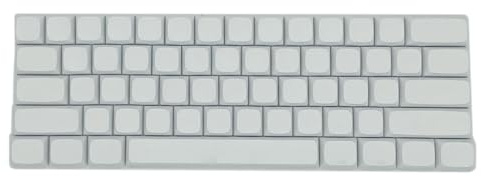 LIGSLN 61 Key PBT Blank Keycaps XDA Profile Gamers Not Letter White Keycap for Switches Mechanical Keyboards