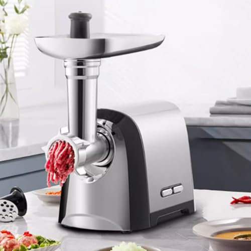 YJFEDCC Tritacarne Domestico Multifunzione, Insaccatrice per Gnocchi Completamente Automatica Multifunzione in Acciaio Inossidabile